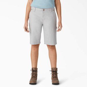 Dickies Women's Carpenter Shorts Rinsed Alloy 16